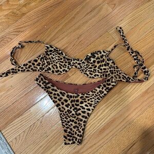 Leopard print Monday Swimwear bikini